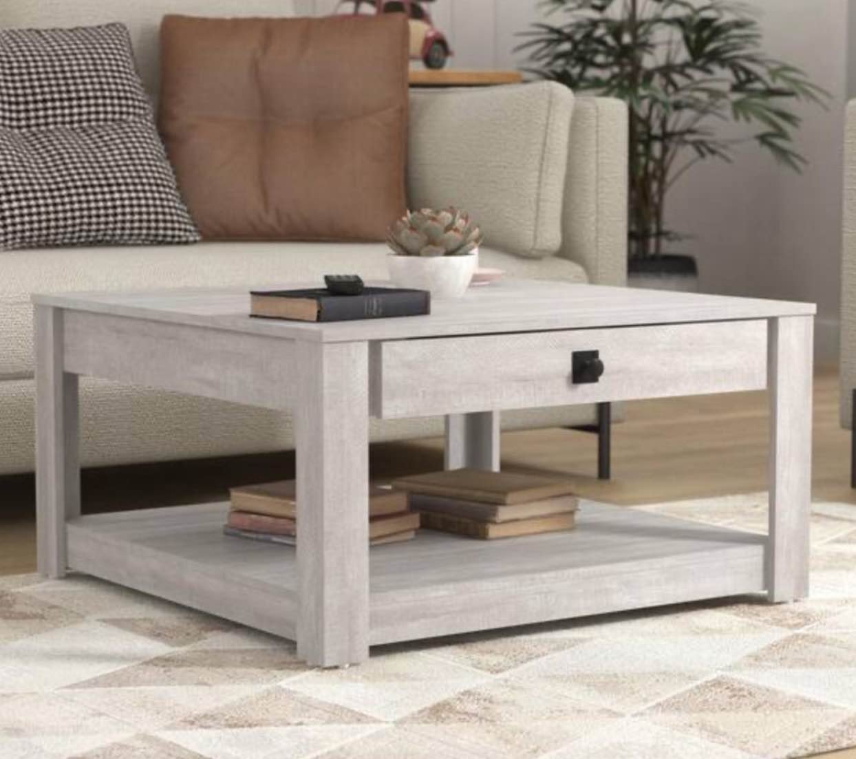 dusty grey oak coffee table 
