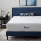 lucid 14” medium gel memory foam mattress queen