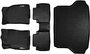 MAXFLOORMAT, tapetes de piso y MAXTRAY tapete para cajuela de camioneta. Juego completo (color negro).