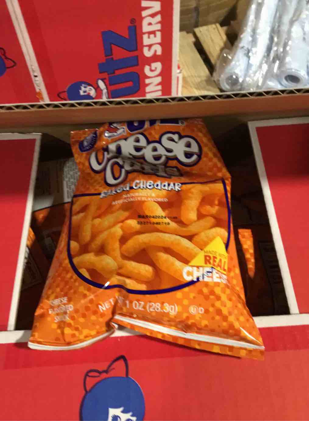 Utz Cheese Curls, 60 CT- BEST BY 03/04/2024