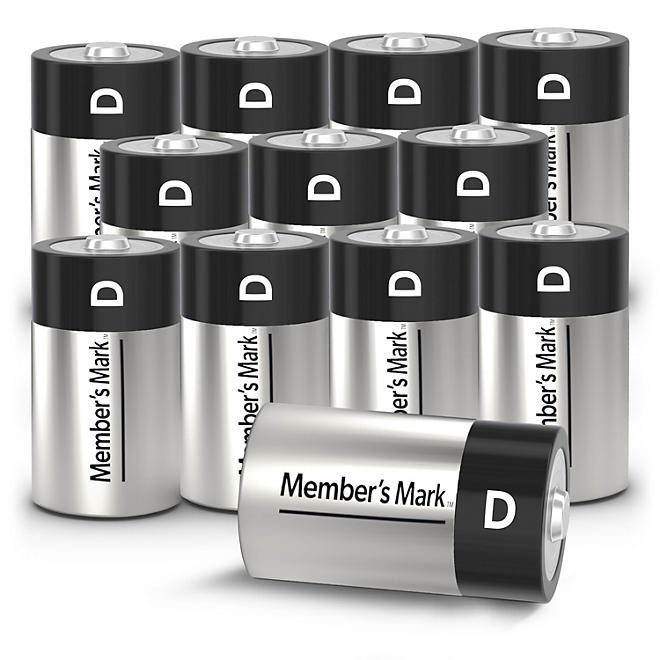 Member's Mark Alkaline D Batteries (12 Pack)
