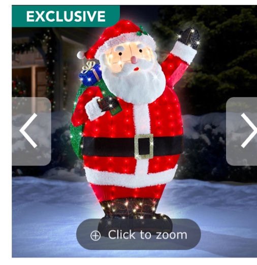 The 6' Magical Twinkling Santa