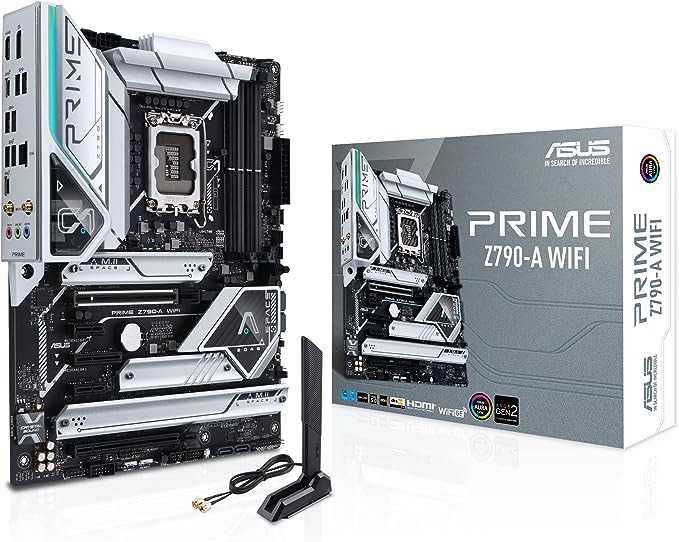 ASUS Prime Z690-A LGA 1700(Intel 12th) ATX Motherboard (16+1 DrMOS,PCIe 5.0,DDR5,4X M.2, Intel 2.5 Gb LAN,USB 3.2 Gen 2 Front Panel Type-C,Thunderbolt™ 4,Aura Sync RGB Lighting)
