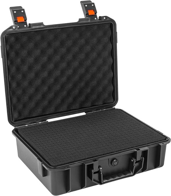 TORIBIO Hard Carrying Case with Customizable Foam, Microphone Case Portable Protector Travel Case, Portable Storage Case Waterproof and Anti-fall for Travel Outing