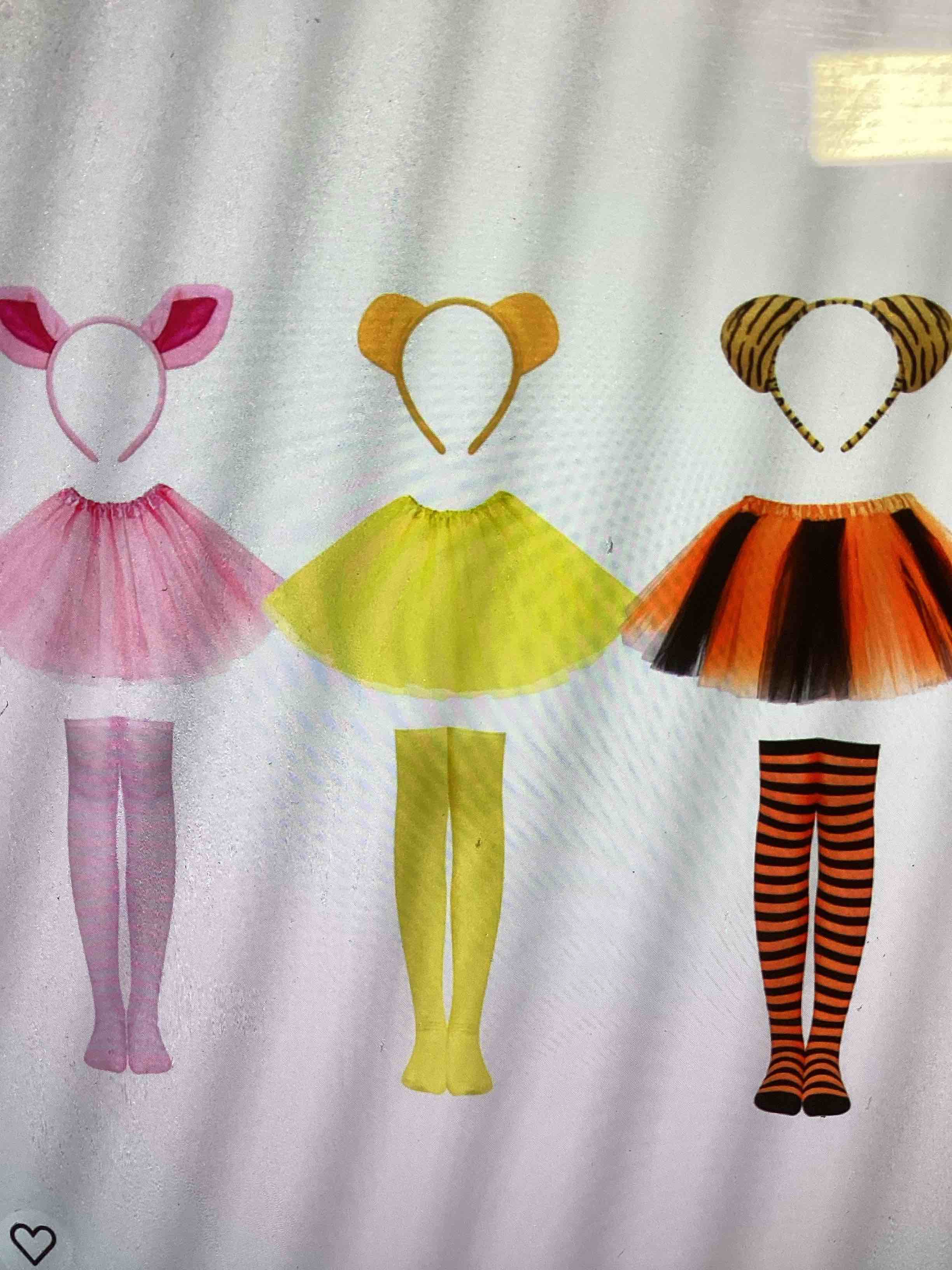 Sniny Match set of 3 zoo animal costumes for women includes ear headband skirt tutu t-shirt sock for Halloween and coselete