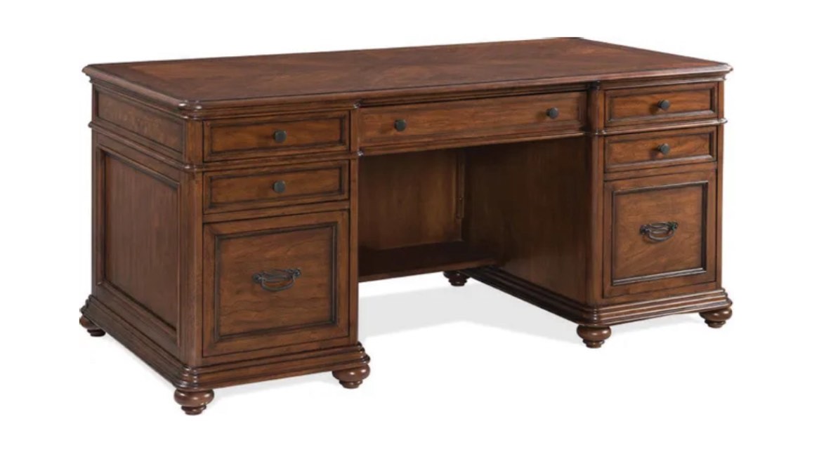 Riverside Furniture Clinton Hill Classic Cherry Executive Desk