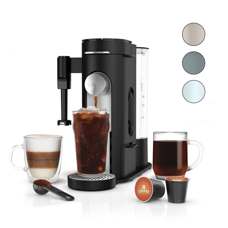 Ninja Pods & Grounds Specialty Single-Serve Coffee Maker with Integrated Milk Frother