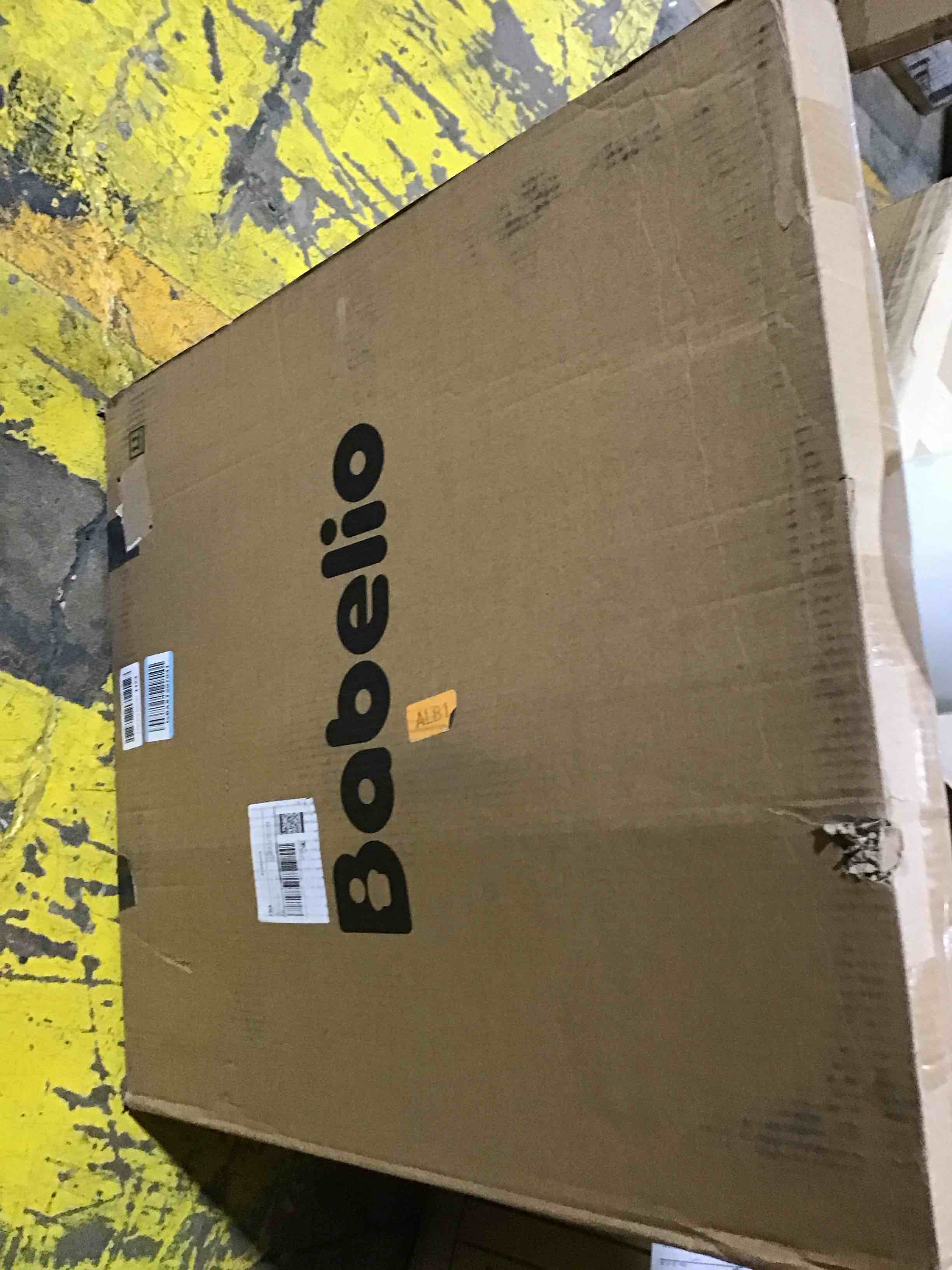 Condition photo showing Good Condition for Babelio 26-43" No Bottom Bar Baby Gate for Babies, Elders and Pets, 2-in-1 Hardware Mount Dog Gate for The House, Stairs and Doorways, with Large Walk Thru Door, Black