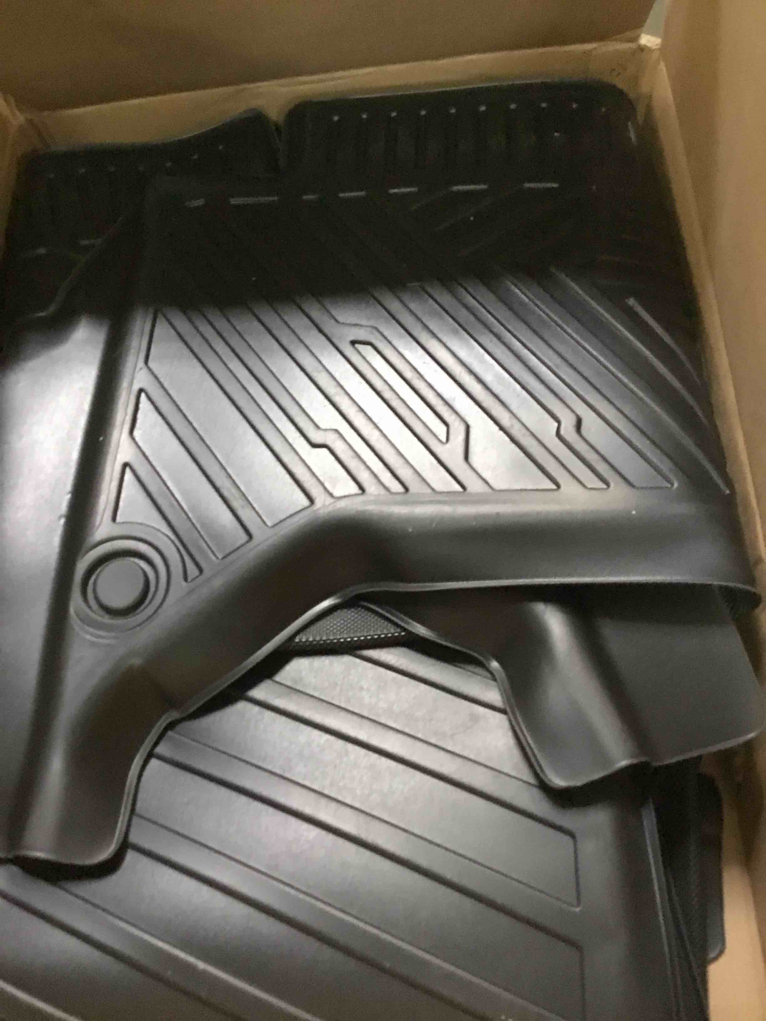 for Rivian R1T Bed Mat, Floor Mats for Rivian R1T 2022-2024, All Weather Truck Bed Liner Floor Liners Set Black