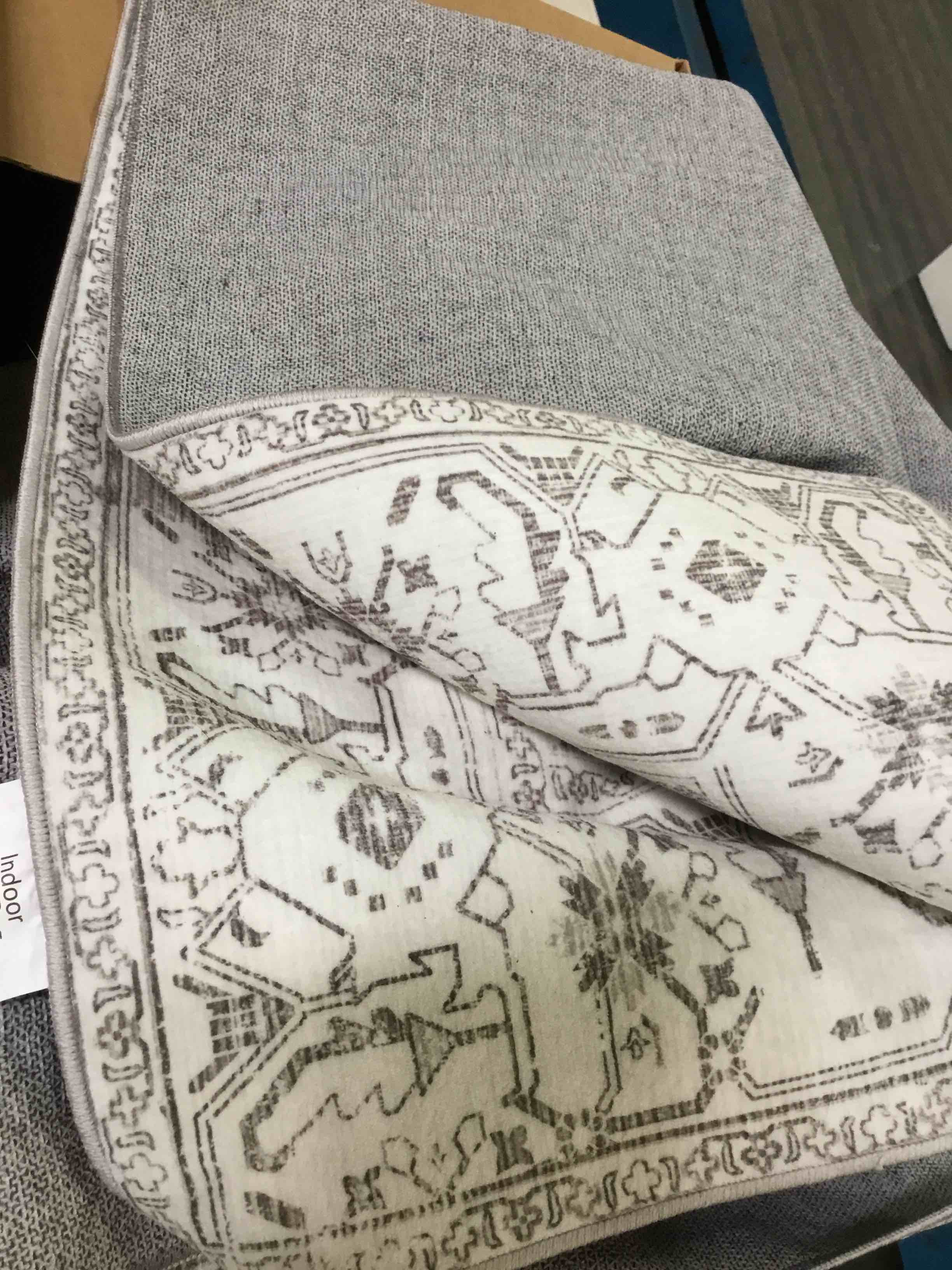 JONATHAN Y MOH101B-9 Moroccan HYPE Boho Vintage Diamond Indoor Area-Rug Bohemian Easy-Cleaning Bedroom Kitchen Living Room Non Shedding, 9 X 12, Cream/Gray