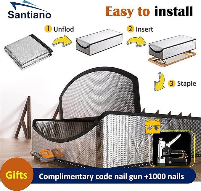 Attic Door Insulation Cover - 54'' x 25'' x 11'' Thickened Attic Stairs Insulation Cover for Pull Down Stair - Attic Door Cover - Attic Insulation Cover - Attic Stairway Insulation Cover