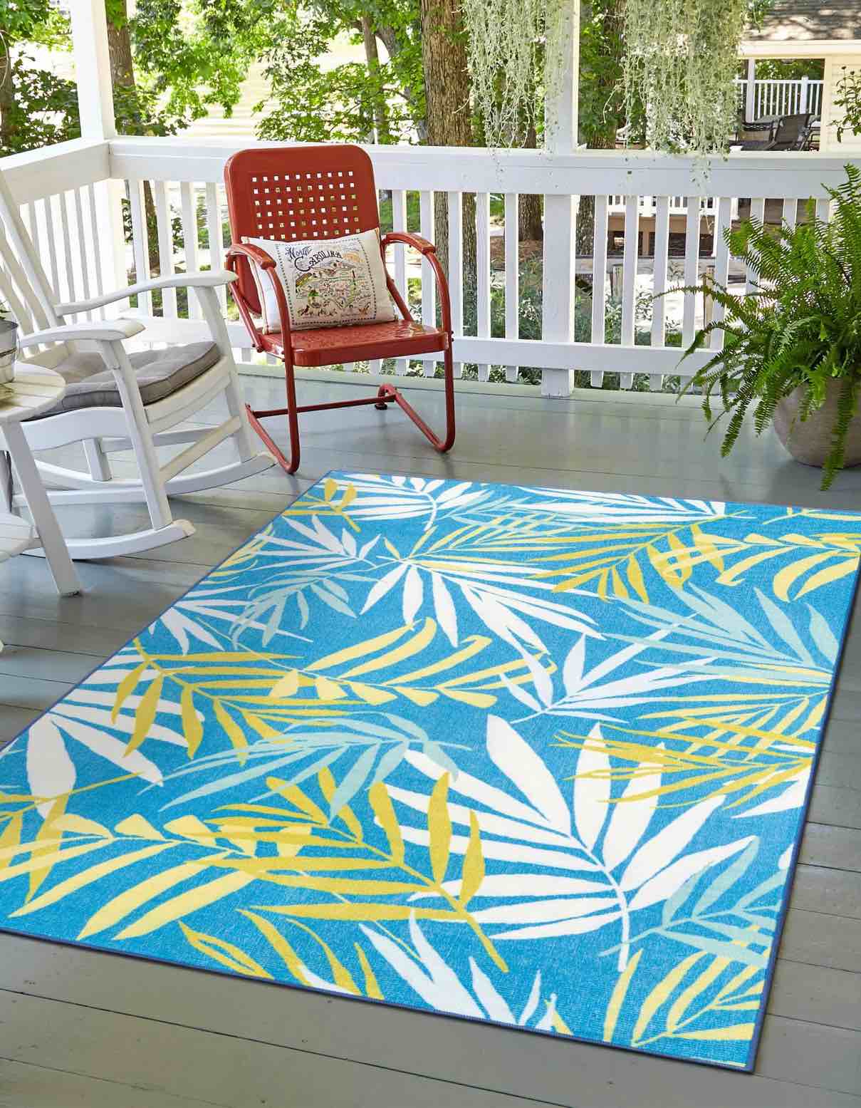 Jill zarin home Caribbean collection 5’x8’ area rug