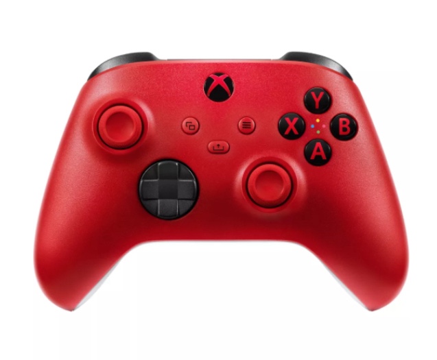 Xbox Core Wireless Gaming Controller – Pulse Red – Xbox Series X|S, Xbox One, Windows PC, Android, and iOS Pulse Red Wireless Controllers