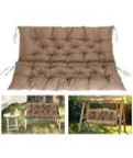 Swing Replacement Cushions Waterproof Porch Swing Cushions 2-3 Seater Outdoor Swing Cushions for Outdoor Furniture Khaki 60x40 Inches