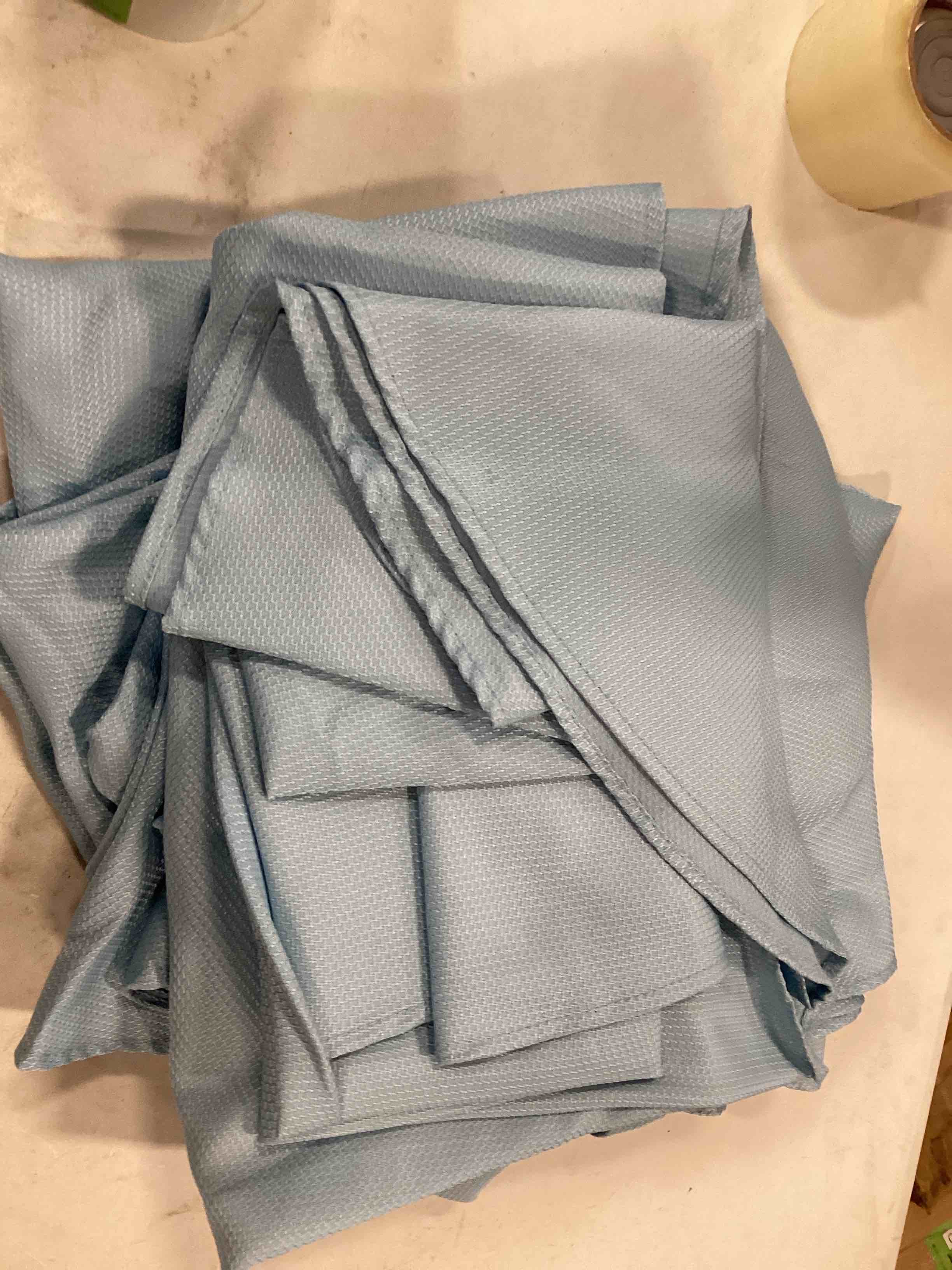 YYCRAFT Chiffon Fabric by The Yard 59" Wide 5 Yards, Aqua