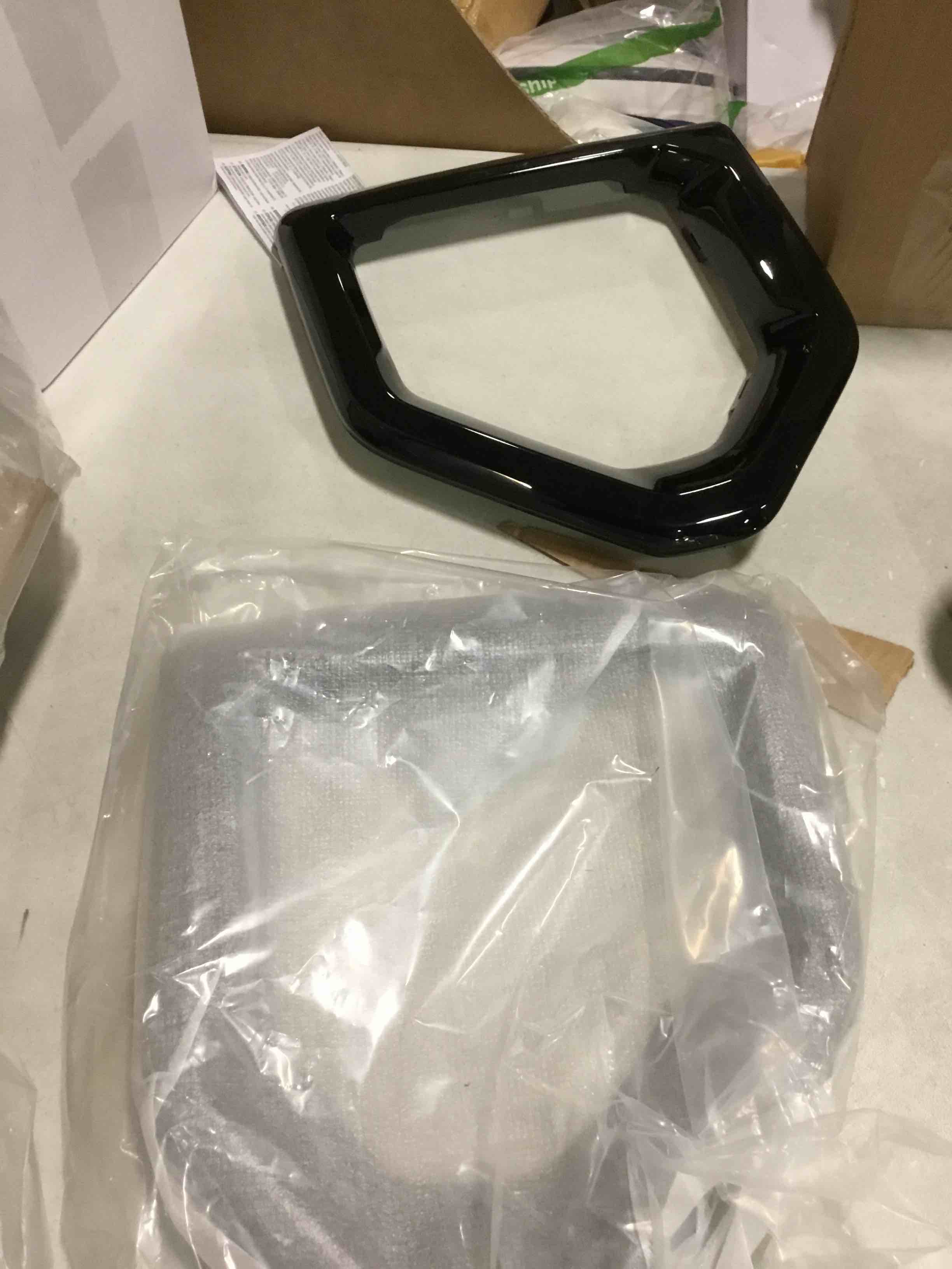 Front Fog Light Outer Bezel Cover Compatible with 2019-2021 GMC Sierra 1500 4-Door Denali SLT AT4(Black)