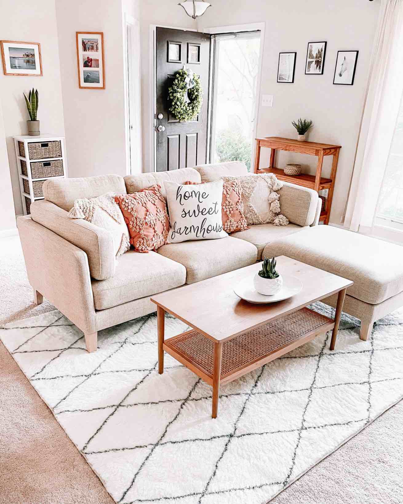 MODERN BOHO FARMHOUSE LIVING ROOM REVEAL