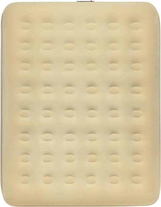 OhGeni Air Mattress Queen with Built in Pump, 13 Inch Elevated Quick Inflation/Deflation Inflatable Bed,Durable Blow Up Mattresses for Camping,Travel,Home,Guests,Indoor,Blue Portable Rest Airbed