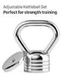 Northdeer Adjustable Kettlebell 20LB - Steel Kettlebell 10LB 12.5LB 15LB 17.5LB 20LB - Weight for Home Training