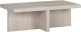 Henn&Hart Elna Coffee Table, 44" Wide, White