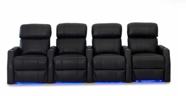 Luxury leather home theater seat (Incomplete, Box 1/2 Only)