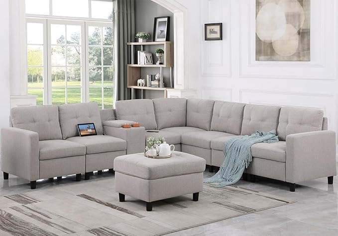 EG furniture light gray sectional F8111-R (Incomplete, Corner only)
