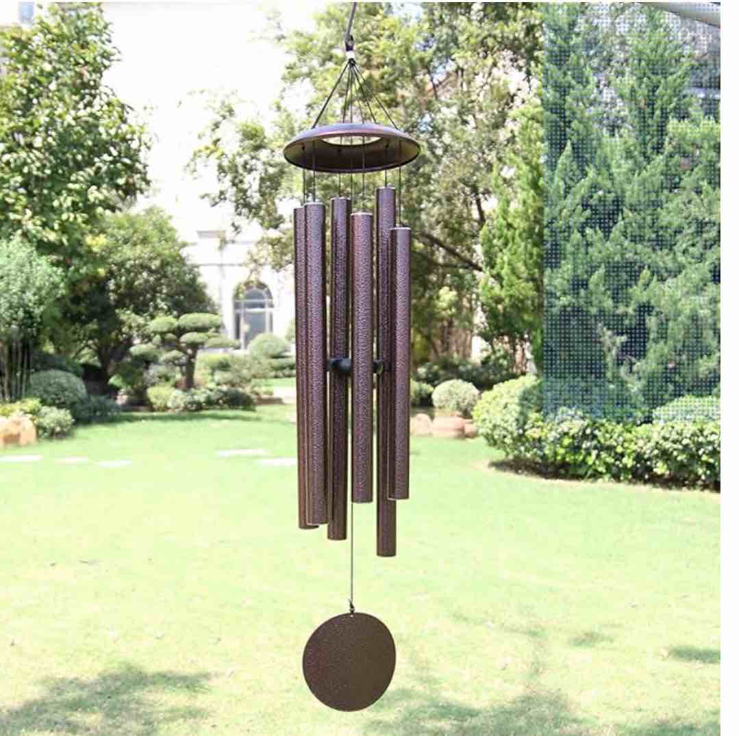 ASTARIN Wind Chimes Outdoor Deep Tone, 45 in Memorial Wind Chimes Large with 6 Heavy Tubes, Large Deep Tone Wind Chimes Outdoor for Garden Hanging Décor,Sympathy Gifts. Bronze 1-45" Bronze