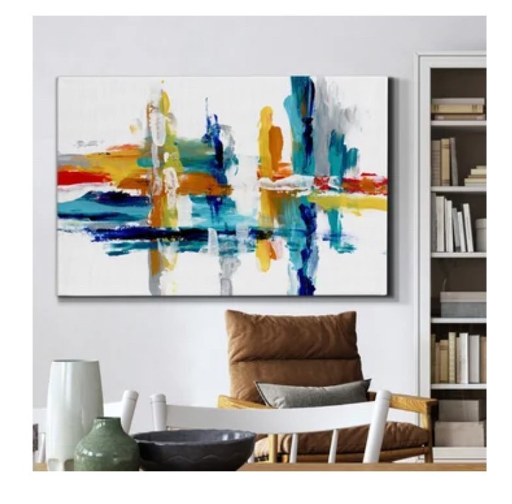Besik Captive Color III - Wrapped Canvas Painting Print