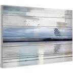 Shimmering Reflection by Parvez Taj - Painting Print on Wood