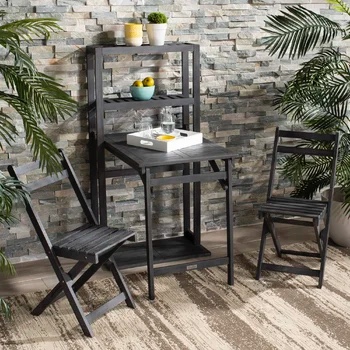 Osvaldo Rectangular 2 - Person 25.6" Long Acacia Bistro Set