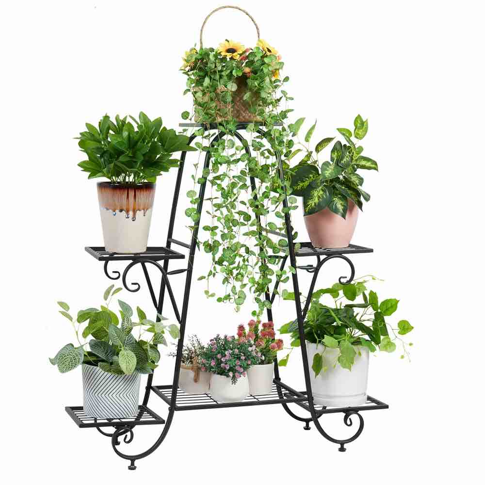 6 Tier Wrought Iron Plant Stand