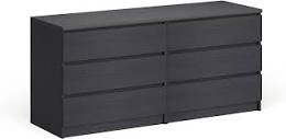 Double Dresser 6 Drawers Box 2/2-Top, Rails/Plinths, Drawer Fronts, Drawer Bottoms, Back Panel/ incomplete box 1/2 