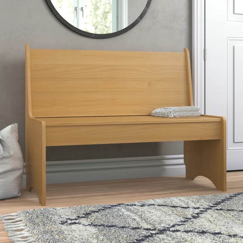 Belinda Wood Flip Top Storage Bench