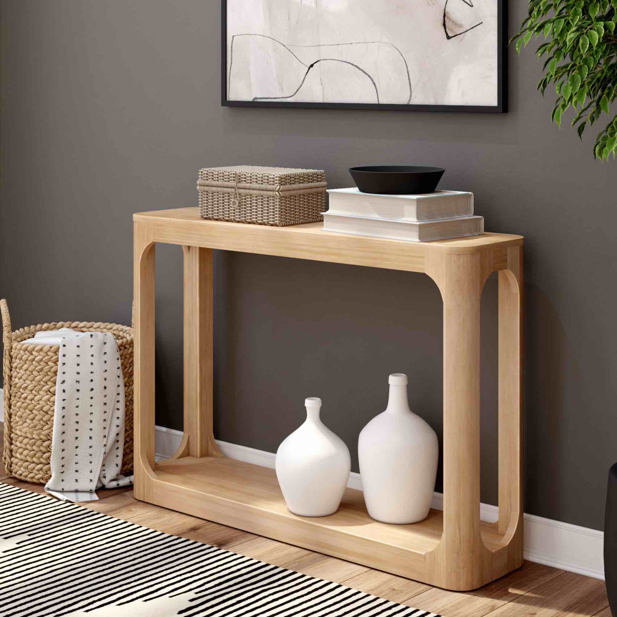Maly Solid Wood Console Table