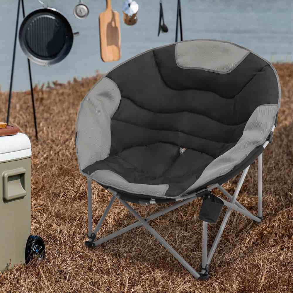 Nishma Folding Camping Chair with Cushions
