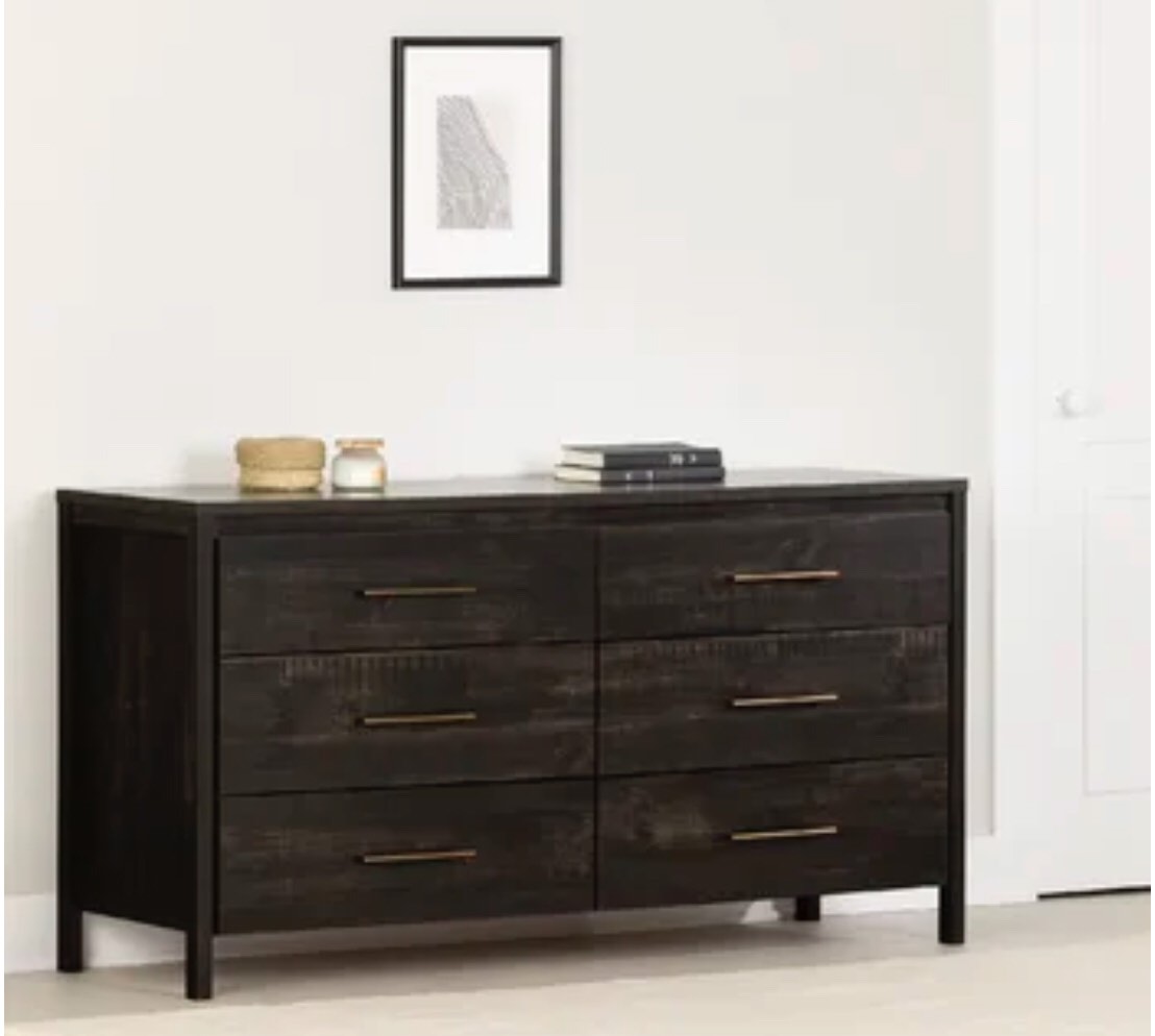Gravity 6 Drawer Double Dresser