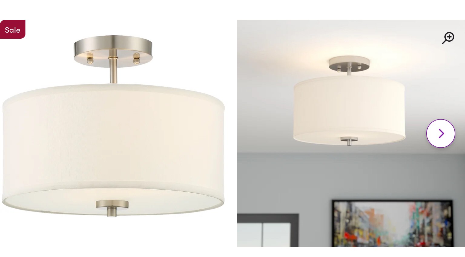 Ralston 2 - Light 13" Semi Flush Mount
