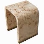 Craigwood Handmade Burl Wood Sled End Table