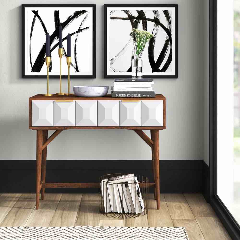 Jherica 36" Solid Wood Console Table