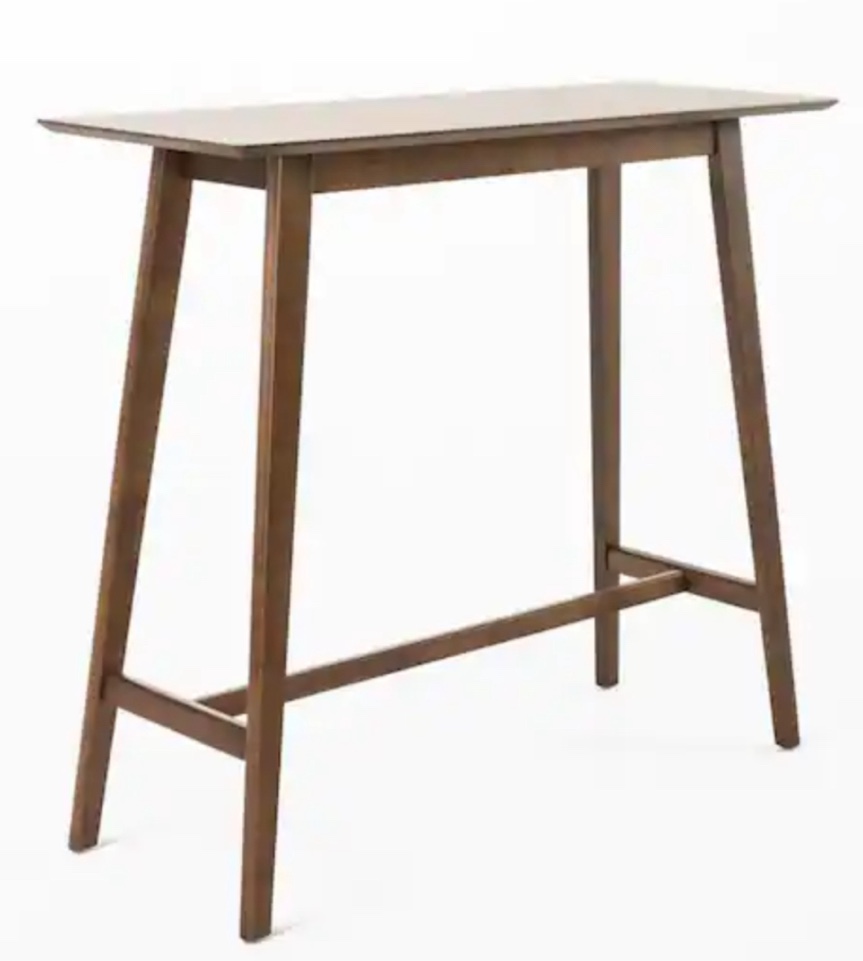 Natural Walnut Wood Bar Table