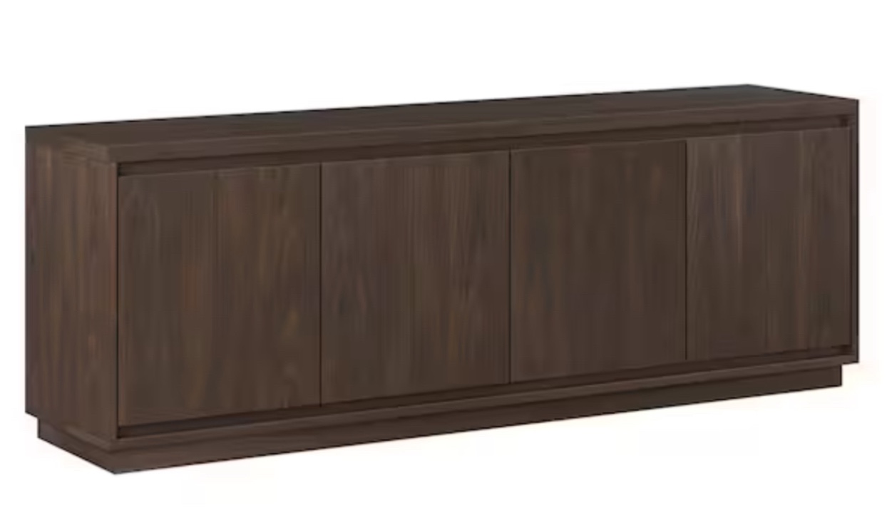 Presque 68 in. Alder Brown TV Stand Fits TV's up to 75 in.