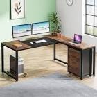 teibesigns l shaped desk (incomplete box b)(stock photo may be similar but not exact)