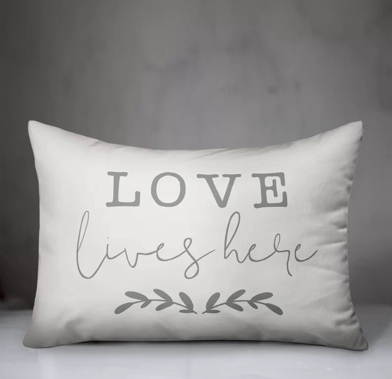grey and white Throw Pillow