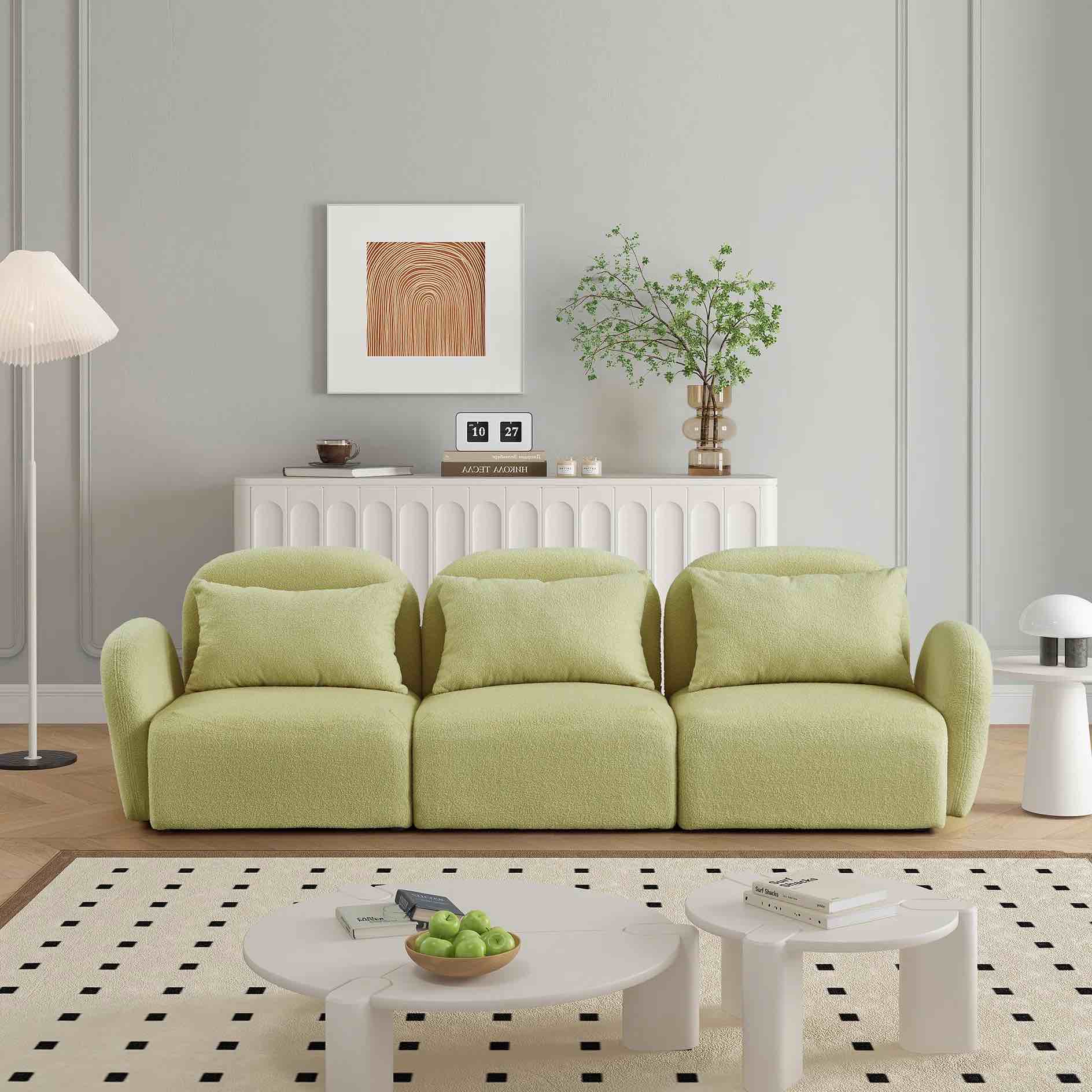 ishmul 94” upholstered sofa (incomplete)