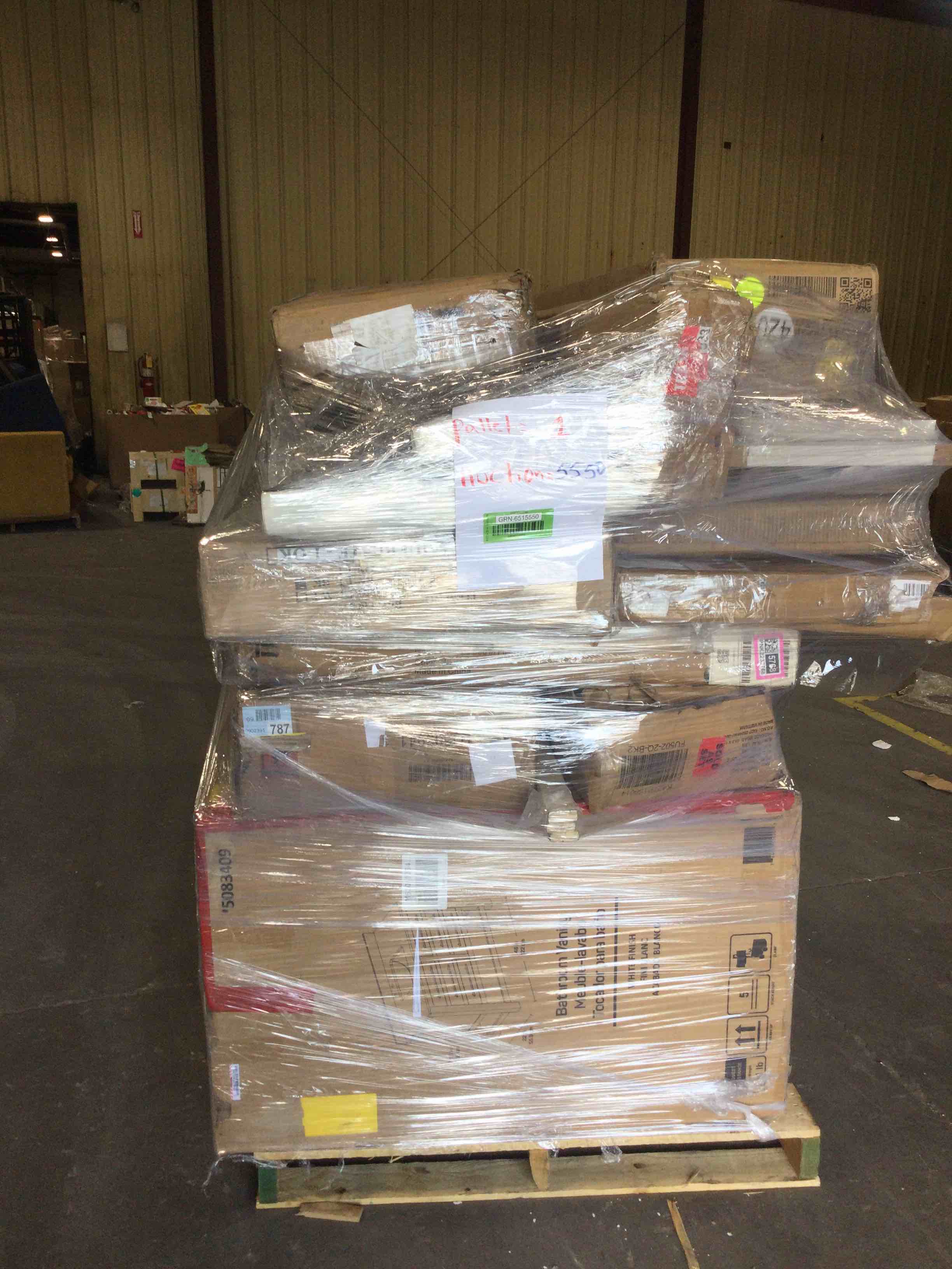 (1 # ) skid pallets boxes surprise ( good condition or as is )  