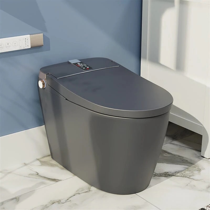 Giving Tree Elongated One-Piece Floor Mounted Smart Toilet with Remote Control and Automatic Cover T305 Matt Grey