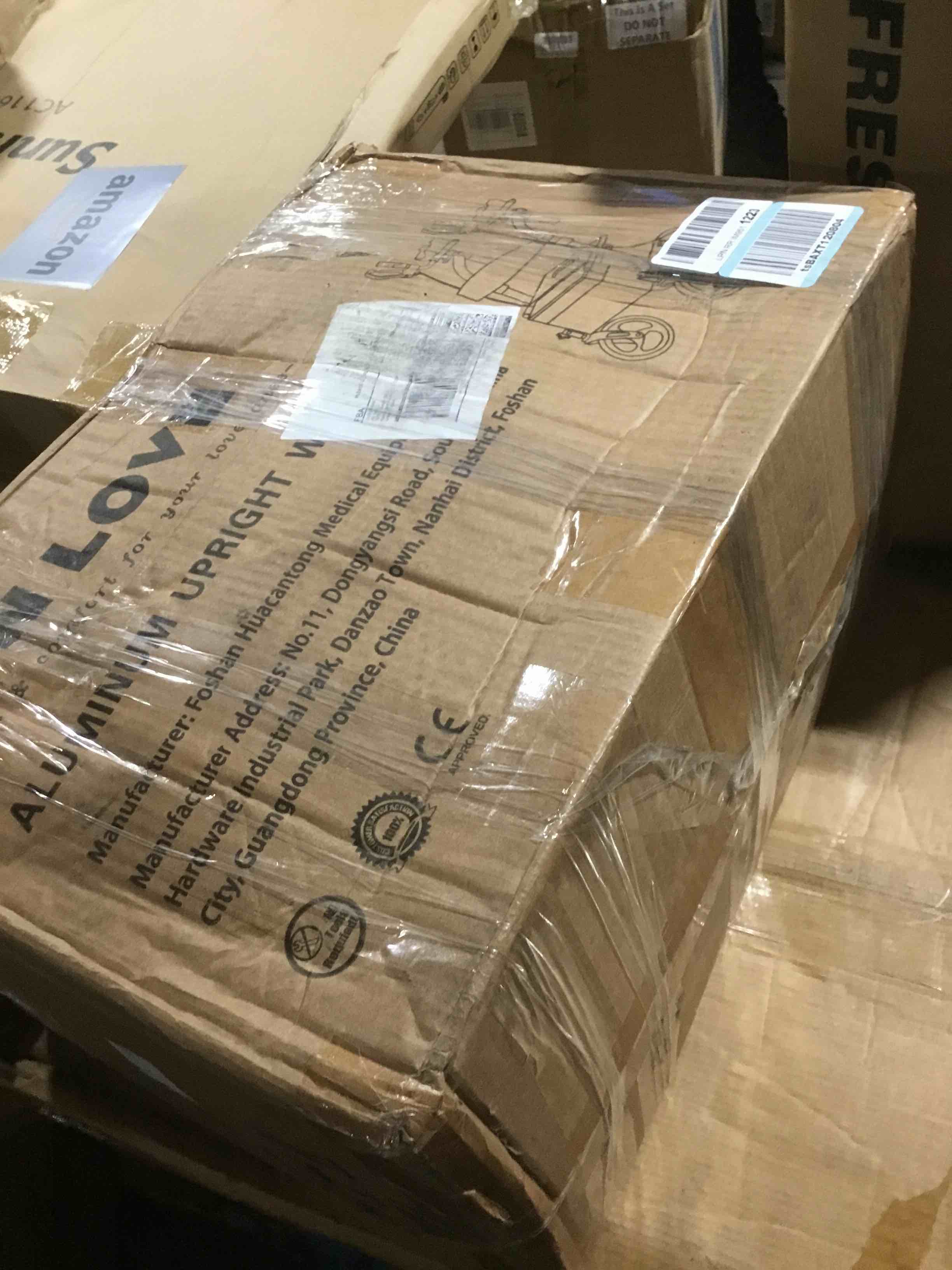 Upright Rollator Walker Walkers for Seniors Tall Stand up Rolling