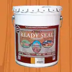 Ready Seal 512 5-Gallon Pail Natural Cedar Exterior Stain and Sealer for Wood