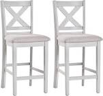 COLAMY Counter Height Chair Grey