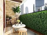 ColourTree 39" x 158" Artificial Hedges Faux Sweet Potato Ivy Leaves Fence Privacy Screen Cover Panels ?Decorative Trellis - 3 Years Warranty - Mesh Backing…